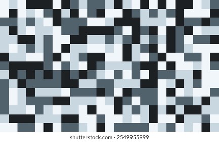 Trendy mosaic-style pattern with structured geometry. A vibrant, colourful grid design ideal for cover art, fabric, or creative posters.
