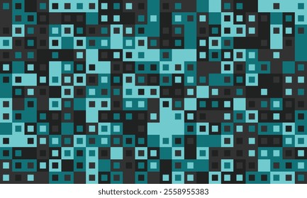 Trendy mosaic-style pattern with structured geometry. A vibrant, colourful grid design ideal for cover art, fabric, or creative posters.
