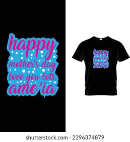 Trendy mothers day typography t-shirt design