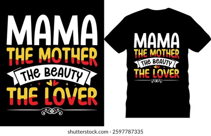 trendy mother's typography t shirt design