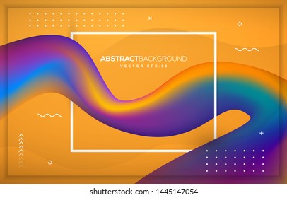 trendy motion background design with abstract fluid concept, use for business banner and web banner template