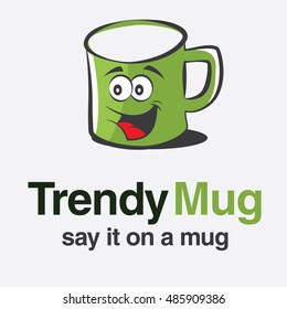 Trendy Mug, high quality vector illustration EPS10