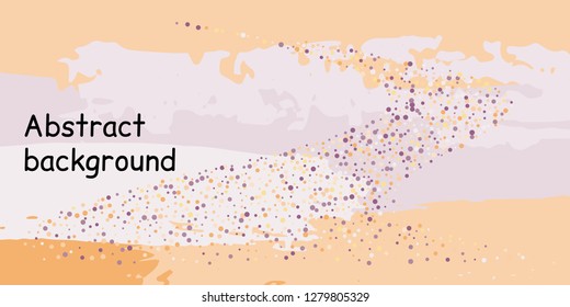 Trendy multicolored stripes with confetti dots, great design for any purpose. Fashionable holiday decoration concept. Chaotic vector illustration of multicolored stripes with confetti dots.