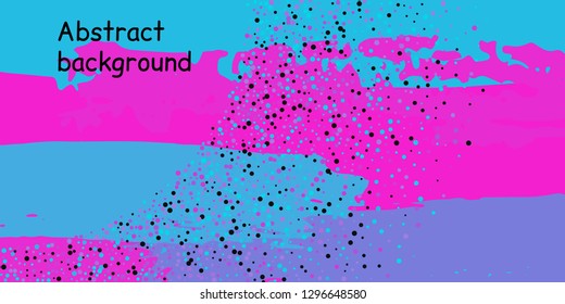 Trendy multicolored stripes with confetti dots, great design for any purpose. Fashionable holiday decoration concept. Chaotic vector illustration of multicolored stripes with confetti dots.