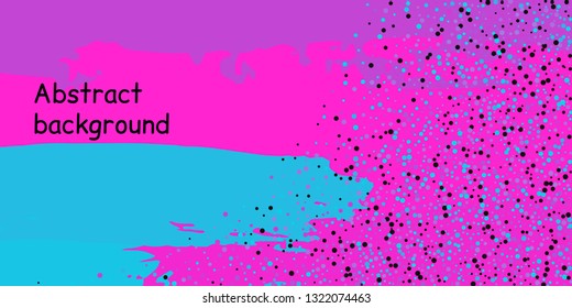 Trendy multicolored stripes with confetti dots, great design for any purpose. Fashionable holiday decoration concept. Chaotic vector illustration of multicolored stripes with confetti dots.