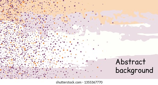 Trendy multicolored stripes with confetti dots, great design for any purpose. Fashionable holiday decoration concept. Chaotic vector illustration of multicolored stripes with confetti dots.