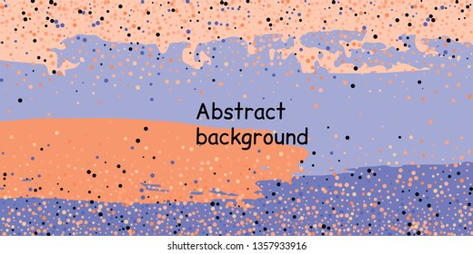 Trendy multicolored stripes with confetti dots, great design for any purpose. Fashionable holiday decoration concept. Chaotic vector illustration of multicolored stripes with confetti dots.