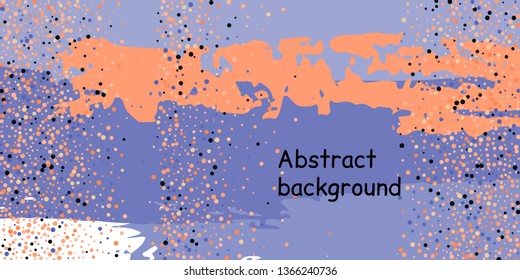 Trendy multicolored stripes with confetti dots, great design for any purpose. Fashionable holiday decoration concept. Chaotic vector illustration of multicolored stripes with confetti dots.