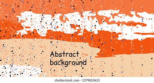 Trendy multicolored stripes with confetti dots, great design for any purpose. Fashionable holiday decoration concept. Chaotic vector illustration of multicolored stripes with confetti dots.