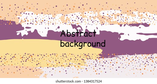 Trendy multicolored stripes with confetti dots, great design for any purpose. Fashionable holiday decoration concept. Chaotic vector illustration of multicolored stripes with confetti dots.