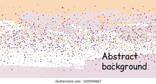 Trendy multicolored stripes with confetti dots, great design for any purpose. Fashionable holiday decoration concept. Chaotic vector illustration of multicolored stripes with confetti dots.