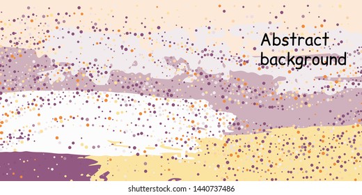Trendy multicolored stripes with confetti dots, great design for any purpose. Fashionable holiday decoration concept. Chaotic vector illustration of multicolored stripes with confetti dots.
