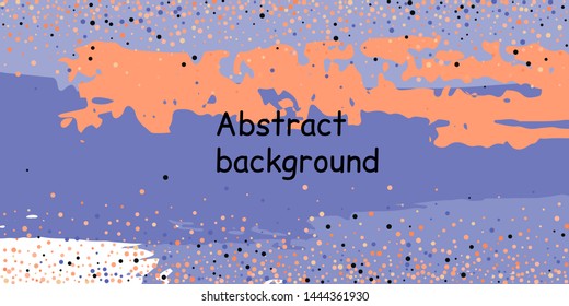 Trendy multicolored stripes with confetti dots, great design for any purpose. Fashionable holiday decoration concept. Chaotic vector illustration of multicolored stripes with confetti dots.