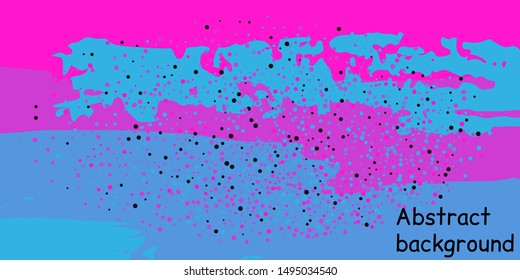 Trendy multicolored stripes with confetti dots, great design for any purpose. Fashionable holiday decoration concept. Chaotic vector illustration of multicolored stripes with confetti dots.