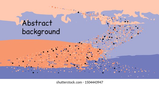 Trendy multicolored stripes with confetti dots, great design for any purpose. Fashionable holiday decoration concept. Chaotic vector illustration of multicolored stripes with confetti dots.