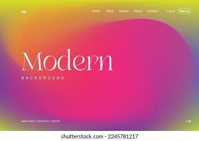 Fondo Desdibujado De Fondo Moderno Del Fluido Del Gradiente Neón. Fondo moderno para afiches, folletos, publicidad, tarjetas de invitación, Festival de música, club nocturno, sitio web de la página de presentación