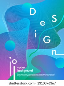 Trendy neon poster with flowing liquid shapes and geometric elements.Dynamic 3D fluid shapes.Bright abstract layout perfect for prints,flyers,banners,covers,parties,social media and more.