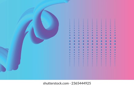 Trendy neon summer flow lava shapes gradient background, colorful abstract fluid 3d tubes. Futuristic design wallpaper for presentation, advertising, landing page, banner, poster, cover, flyer