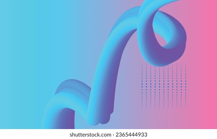Trendy neon summer flow lava shapes gradient background, colorful abstract fluid 3d tubes. Futuristic design wallpaper for presentation, advertising, landing page, banner, poster, cover, flyer