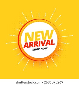 modelo de desconto moderno e novo de chegada para vetor de promoção comercial