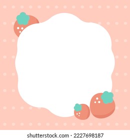 Trendy note sticker sheets of note papers, sticky notes vector cute pastel color with berries. Blank paper notes, sticker notepads and to do memo messages