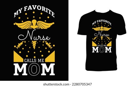 Trendy Nurse T Shirt Design. 