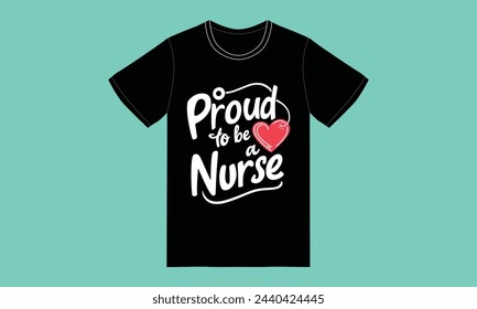 trendy nurse typography tshirt design