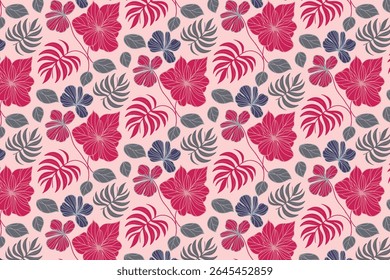 padrão floral moderno de uma linha em formato contínuo com elementos elegantes para embalagem, tecido de cozinha e roupas femininas

