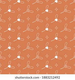 Trendfarbenes, orangefarbenes Wintermuster im modernen Stil. Einfaches Design, grafisches Element. Blumenvektor Weihnachtsfest