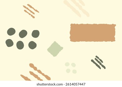 Trendy organic background design soft colors vector