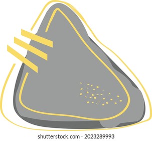 Trendy organic shapes pattern with spots in boho style. Contemporary abstract art of forms. Neutral pastel yellows and grays. Logo, branding, icons for social networks