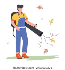 Trendy Outdoor Activities Flat Illustrations 