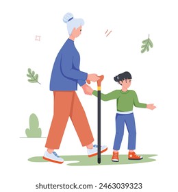 Actividades al aire libre de moda Ilustraciones planas 