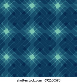 Trendy Overlay Art. Good for Banners, Textile, Flyer, Cover, Wrapping Paper. Cadet Blue Concept Seamless Pattern.