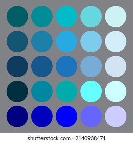 Trendy palette circles, great design for any purposes. Pastel color. Vector illustration. stock image. 