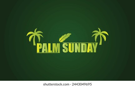 Trendy Palm Sunday Typography Stylish Design Ideas