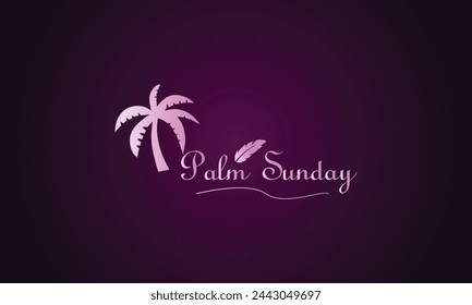 Trendy Palm Sunday Typography Stylish Design Ideas