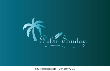 Trendy Palm Sunday Typography Stylish Design Ideas