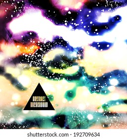Trendy parallax background. Blur sky, clouds, nature, landscape for Summer Holidays and web design.
