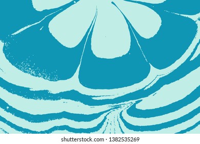 Trendy pastel color marble paper. Puzzle marbleized effect. Ancient oriental drawing technique. Swirls ripples and waves. Vector.