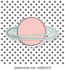 trendy patch card, illustration in vector format