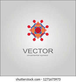 . Trendy pattern with element. Fabric print set.