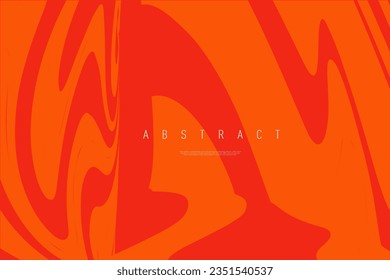 Trendy Pattern Gradient Stripe in Red Colors. Abstract 3D Swirl Love Lines for Banner, Poster, Website, Placard, Cover, Advertising. Background Op Art Style for Party, Festival. Vector Illustration