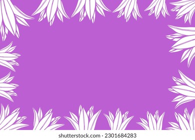 Trendy pattern made of beautiful wood lily flowers, spring and summer background