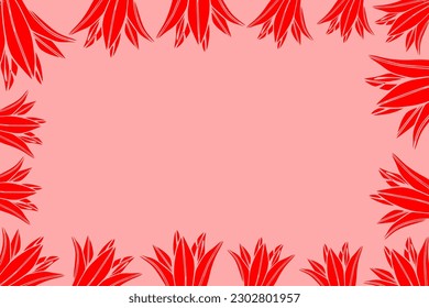 Trendy pattern made of beautiful wood lily flowers, spring and summer background