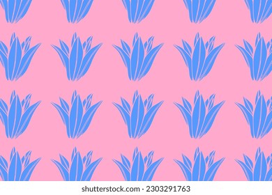 Patrón moderno hecho de hermosas flores de lirio de madera, fondo primavera y verano