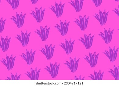 Trendy pattern made of beautiful wood lily flowers, spring and summer background