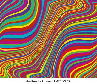 Trendy pattern for web background design. Abstract dynamic background. Colors of rainbow on bright pattern. Business presentation. Vector graphic. Rainbow abstract. Geometric wallpaper design.