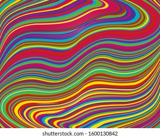 Trendy pattern for web background design. Abstract dynamic background. Colors of rainbow on bright pattern. Business presentation. Vector graphic. Rainbow abstract. Geometric wallpaper design.