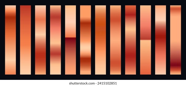 trendy peach color gradient palette background for web app backdrop vector